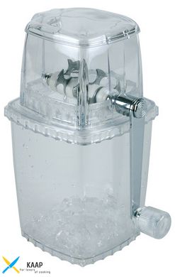 Измельчитель для льда (прозрачный пластик) 10х10 см, h-24 см, фрезы из нержавеющей стали, APS