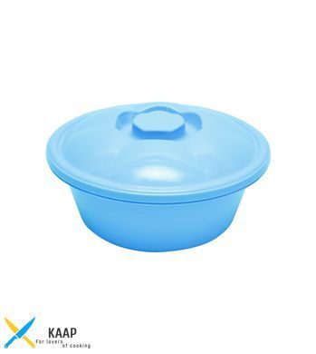 Цветная миска круглая с крышкой (объем 10,5 л) Stars Plast 94035