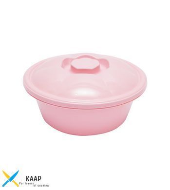 Цветная миска круглая с крышкой (объем 10,5 л) Stars Plast 94035