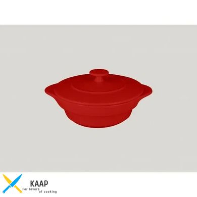 Кругла каструля з кришкою, червоний колір, 16 см, 4670 мл, Chef's Fusion, RAK