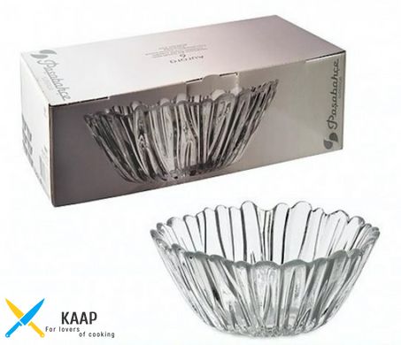 Набір фактурних скляних салатників Pasabahce Аврора 140 мм 6 шт (10601) 10601