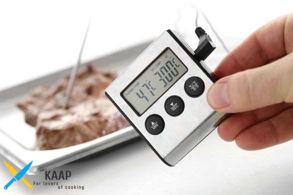 Термометр із зондом та таймером кухонний +300 ºС Hendi