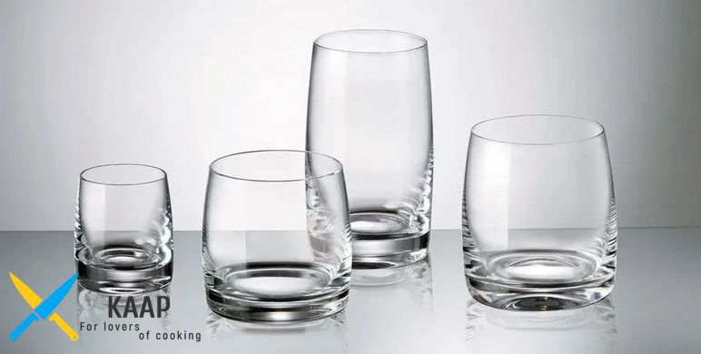Набор стаканов низких 6шт., 230 мл. стеклянный с толстым дном Ideal (Pavo), Bohemia
