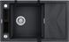 Мийка кухонна Magnetic, граніт, прямокутник, з крилом, 820х500х219мм, чаша - 1, накладна, металічний графіт Deante
