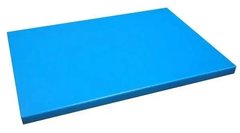 Доска разделочная пластиковая 40х30х2 см. прямоугольная, голубая Durplastics