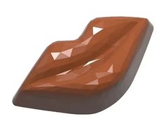 Форма для шоколада "Губы с гранями" 42x21,5x15 мм, 8,5г x 21 шт.