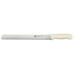 Кухонний ніж для хліба 30 см. Stal, Winco з білою пластиковою ручкою (04236)