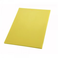 Доска разделочная 45х30х1,25 см. Winco, пластиковая желтая (1083)