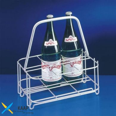 Підставка-кошик для пляшок 6 шт., 24х31х33 см. металева METALTEX (381626)