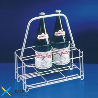 Підставка-кошик для пляшок 6 шт., 24х31х33 см. металева METALTEX (381626)