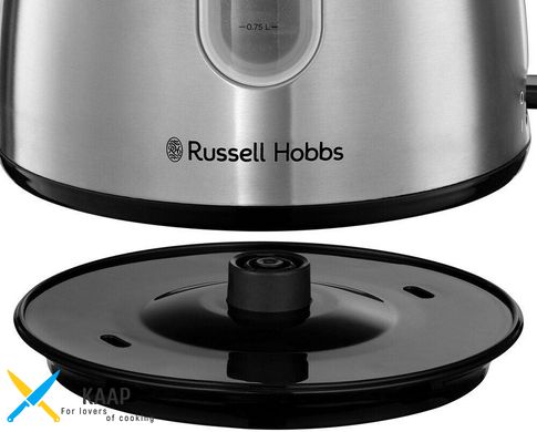 Електрочайник Russell Hobbs Stylevia, 1.5л, метал , сріблясто-чорний