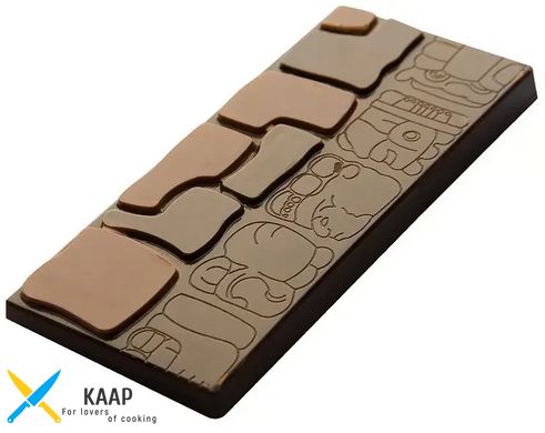 СF Форма для шоколадної плитки "Майя" 118х50х9 мм, 3х2 шт., 50 г