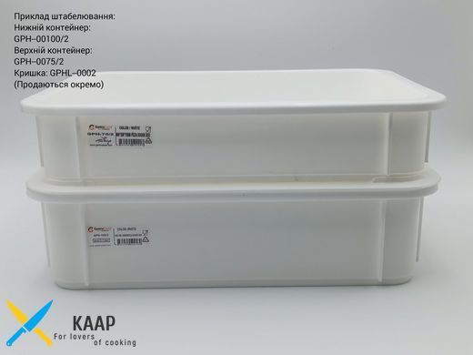 Контейнер для теста для пиццы 300х400х75 мм
