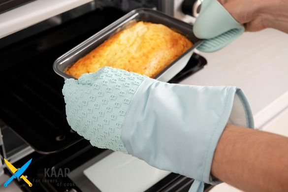 Перчатка-прихватка Tasty Baking, 35*19 см, голубой, силикон, хлопок ARDESTO