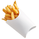 Упаковка для картофеля фри Midi (120 грамм) Белая 91/77х121 мм 50 шт бумажная