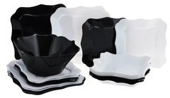 Сервиз столовый 19 предметов на 6 персон черный Authentic Black&White Luminarc E6195