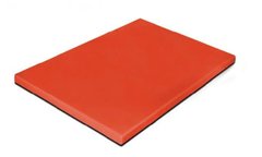 Доска разделочная пластиковая 40х30х2 см. прямоугольная, красная Durplastics