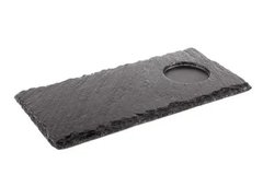 Поднос (сланец) из натурального камня прямоугольный 250x120 мм, толщина 4-7 мм.