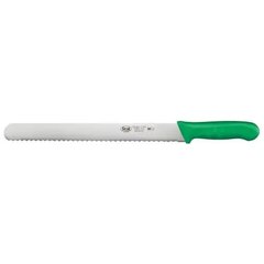 Нож кухонный для хлеба 30 см. Stal, Winco с зеленой пластиковой ручкой (04237)