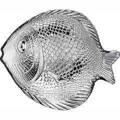 Блюдо скляна фігурна "Риба" Marine 169х160мм (10256)