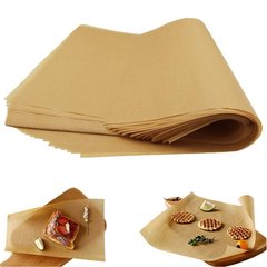 Пергамент-Обертовий папір для бургерів і гамбургера, підкладка для піци 320x320 мм 45 г/м2 крафт жиростійкий