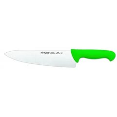 Кухонний ніж кухарський 25 см. 2900, Arcos із зеленою пластиковою ручкою (290821)