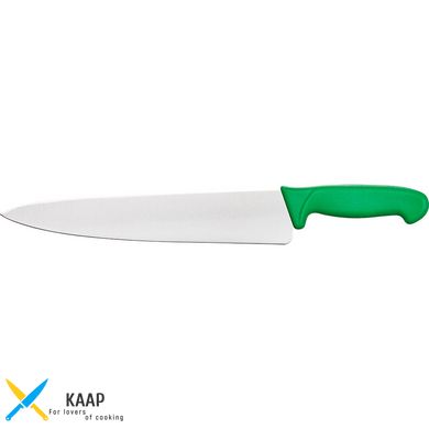 Кухонний ніж кухарський 25 см. Stalgast із зеленою пластиковою ручкою (283252)