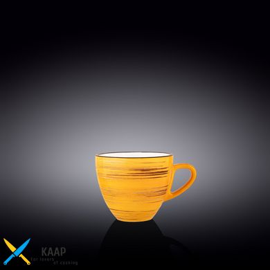 Чашка чайна Wilmax SPIRAL YELLOW 190мол WL-669435/A