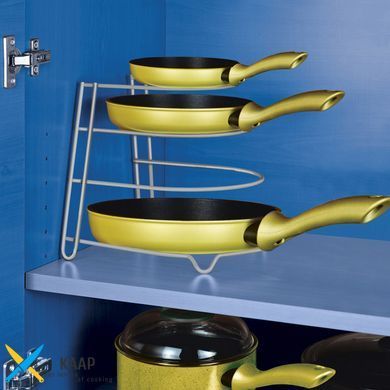 Держатель для сковородок 23x27x23 см. серебристая METALTEX (362004)