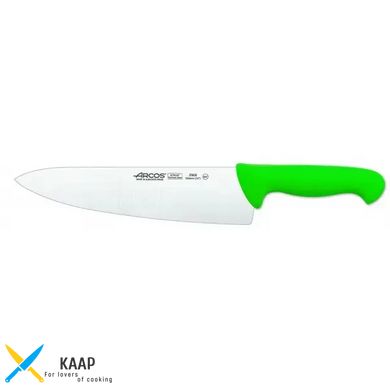 Кухонный нож поварской 25 см. 2900, Arcos с зеленой пластиковой ручкой (290821)