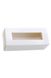 Коробка бумажная с прозрачным окошком для макарон, 1РЕ 141х59х49 мм белая