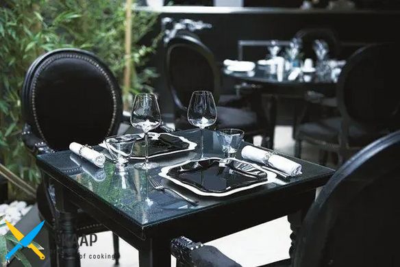 Сервіз столовий 19 предметів на 6 осіб чорний Authentic Black&White Luminarc E6195