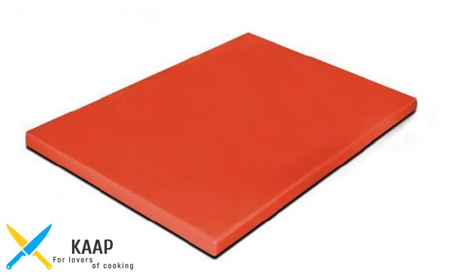 Дошка обробна пластикова 40х30х2 см. прямокутна, червона Durplastics