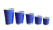 Стаканы одноразовая гофрированные-волна 270 мл 25 шт синий (лавандовый) (ripple) 41966