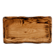 Доска для подачи блюд 45х30х2 см "Арт-XXL" прямоугольная с углублением деревянная из дуба