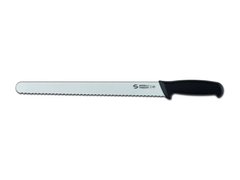 Нож для нарезки хлеба 36 см с черной пластиковой ручкой Supra, Sanelli Ambrogio S363.036