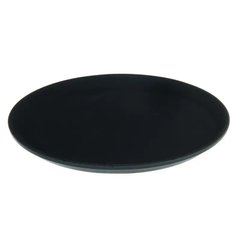 Поднос для официанта из стекловолокна нескользящий черный 36 см. круглый Winco