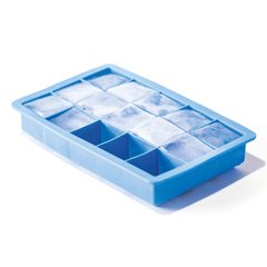 Форма силиконовая, синяя для мини-кубиков льда, 190x120x35 мм.