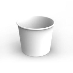 Ємність склянка для супу та перших страв, снеків та фрі 2,5 л. Білий 166/140х143 мм 25 шт паперова