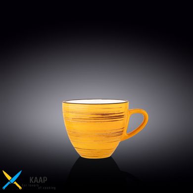 Чашка чайна Wilmax SPIRAL YELLOW 300мл WL-669436/A