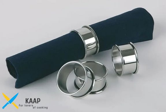 Кольцо для салфетки D-4,7 см (набор 4 шт) нержавеющая сталь APS