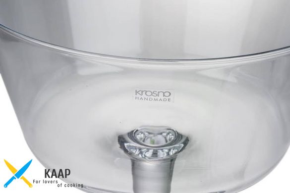 Фруктовниця-салатниця на ніжці 24 см скляна AVANT-GARDE Krosno 795188