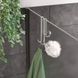Гачок для душу 5х6х14 см сірий металік, покриття Chrometherm METALTEX