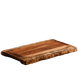 Доска для подачи блюд 45х30х2 см "Арт-XXL" прямоугольная с желобом деревянная из дуба
