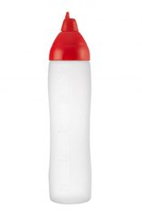 Бутылка для соуса 500 мл. красная, пластиковая Araven