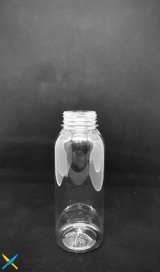 Бутылка одноразовая 350 мл с широким горлом «Круглая» крышка 38 мм прозрачная (без крышки)