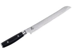 Нож кухонный для хлеба 23 см. Ran, Yaxell. с черной пластиковой ручкой (36008)