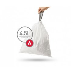 Мешки для мусора плотные с завязками 4.5л SIMPLEHUMAN. CW0160