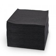 Серветка паперова 1/8 двошарова 33х33 см Чорна (200шт/пач.)