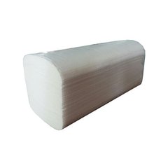 Паперові рушники листові, білі, V-укладання, 2 шару. 150 л. A103105